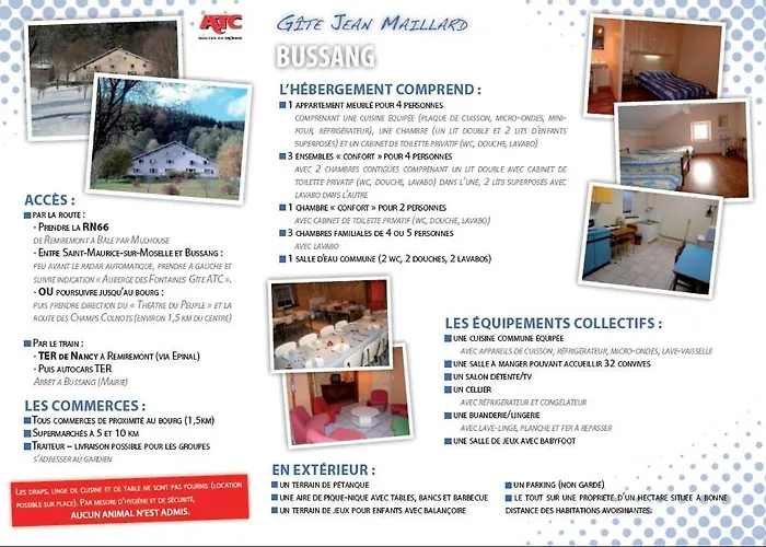 Chalet, De Groupe - Atc Routes Du Monde à - 32 Couchages Chalet Bussang